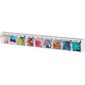 Deflecto Tilt Bin Interlocking Multi-Bin Storage Organizer - 9 Compartment(s) - 4.50