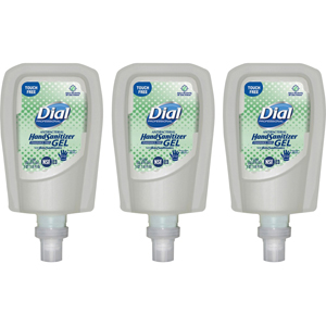 Dial Professional Hand Sanitizer Gel Refill - Fragrance-free Scent - 1.06 quart - Touchless Dispenser - Bacteria Remover - Healthcare, School, Office, Restaurant, Daycare, Hand - Clear - Dye-free, Drip Resistant - 1 Carton