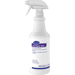 Diversey Lite Touch CRT & Plexiglas Cleaner - For Multi Surface, Multipurpose - 1 quart - Sturdy, Ammonia-free, Solvent-free, Fragrance-free - PurpleSpray Bottle - 12 / Carton