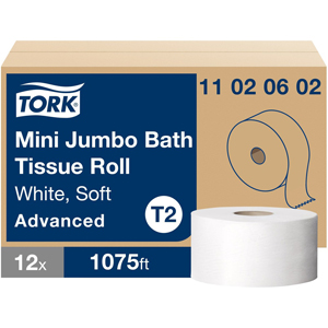 TORK Soft Mini Jumbo Toilet Paper Roll - 2 Ply8.38