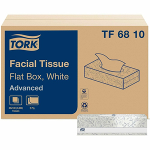 TORK Advanced Facial Tissue Flat Box White - 2 Ply - 7.87