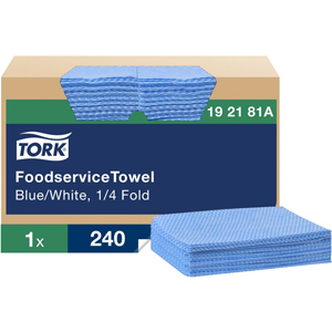 TORK Foodservice Towels - 1 Ply - Quarter-fold - 13