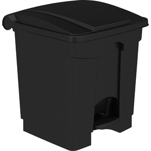 Safco Plastic Step-on Waste Receptacle - 8 gal Capacity - Easy to Clean, Foot Pedal, Lightweight - 17.3