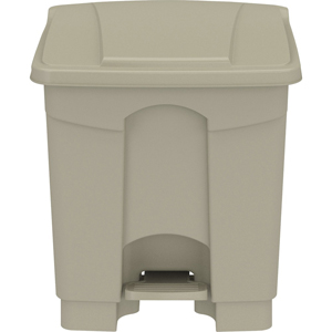Safco Plastic Step-on Waste Receptacle - 8 gal Capacity - Easy to Clean, Foot Pedal, Lightweight - 17.3