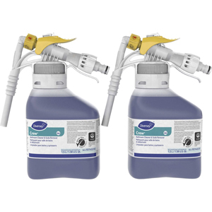 Diversey Crew Bathroom Cleaner/Scale Remover - Ready-To-Use - 50.7 fl oz (1.6 quart) - Surfactant Scent - Non-corrosive - Purple Spray - 2 / Carton