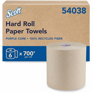 Scott Essential 100% Recycled Hard Roll Towels - 8