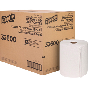 Genuine Joe Hardwound Roll Paper Towels - 7.80