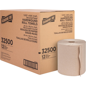 Genuine Joe Embossed Hardwound Roll Towels - 7.87