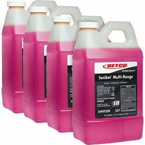 Betco Symplicity FastDraw 18 Sanibet MultiRange Sanitizer - For Utensil, Pot, Pan, Food Processing Equipment, Floor, Wall, Multi Surface - Concentrate - Liquid - 67.6 fl oz (2.1 quart) - 6 to 9 pH - Recommended For: Germs Remover - Rinse-free, Versatile, 