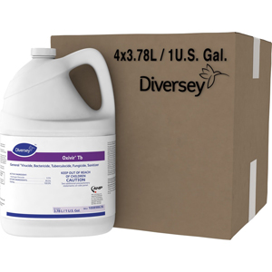 Diversey Oxivir Ready-to-use Surface Cleaner - Ready-To-Use - 128 fl oz (4 quart) - Characteristic, Cherry Almond Scent - Fast Acting, VOC-free, Fragrance-free, NPE-free, Disinfectant, Non-irritating - Clear - 4 / Carton