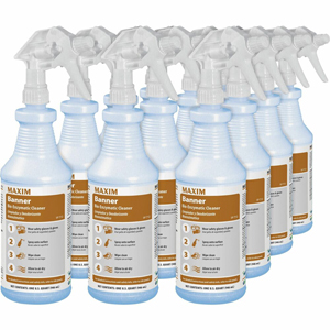 Midlab Banner Bio-Enzymatic Cleaner - Ready-To-Use - 32 fl oz (1 quart) - Fresh Scent - White - 12 / Carton