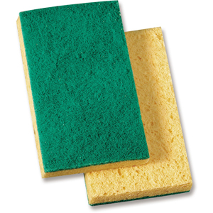 Genuine Joe Medium-Duty Sponge Scrubber - 3.6