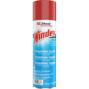 Windex Foaming Glass Cleaner - 19.7 fl oz (0.6 quart) - Streak-free, Versatile, Drip-free - White - 6 / Carton