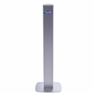 PURELL Messenger ES8 Silver Panel Floor Stand with Dispenser - Floor - Silver - 1 Carton