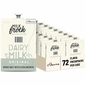 Flavia Real Milk Froth Powder Freshpack - Compatible with Flavia Creation 300, Flavia Creation 600 - Original Flavor - 1 Serving - 72 / Carton