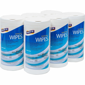Genuine Joe Disinfecting Wipes - For Bathroom, Sink, Office, Gym, Industry - Ready-To-Use - Towel - Fresh Citrus Scent - 8