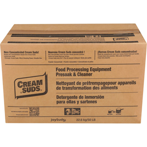 JoySuds Cream Suds Food Equipment Cleaner - Concentrate - 800 oz (50 lb) - Brown - 1 Carton