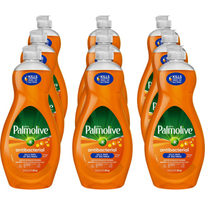 Palmolive Antibacterial Ultra Dish Soap - For Dish, Kitchen - Concentrate - Liquid - 20 fl oz (0.6 quart) - Recommended For: Bacteria Remover, Grease Remover, Dirt Remover - Phosphate-free, Kosher-free, Residue-free, Non-abrasive, Antibacterial - Orange -
