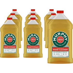Murphy Oil Soap Wood Cleaner - Ready-To-Use - 32 fl oz (1 quart) - Phosphate-free, Ammonia-free, Bleach-free - Gold Bottle - 9 / Carton