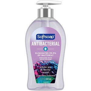 Softsoap Antibacterial White Tea Hand Soap - White Tea & Berry Scent - 11.25 fl oz - Pump Bottle Dispenser - Bacteria Remover, Dirt Remover - Hand, Skin, Kitchen, Bathroom - Moisturizing - Antibacterial - Multi - Refillable, Paraben-free, Phthalate-free, 
