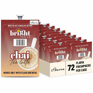 Flavia Chai Tea Latte Freshpack - Compatible with Flavia Aroma, Flavia Creation 300, FLAVIA Creation 600, Flavia Creation 150, Flavia Creation 200, Flavia Creation 500 - Kosher - 72 / Carton