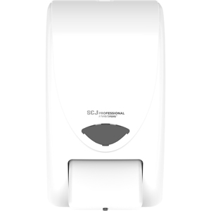 SC Johnson Proline Curve Manual Dispenser - Manual - 2.11 quart Capacity - Anti-bacterial, Wear Resistant, Durable, Push Button, Hygienic, Locking Mechanism, Wall Mountable - White - 1 Each