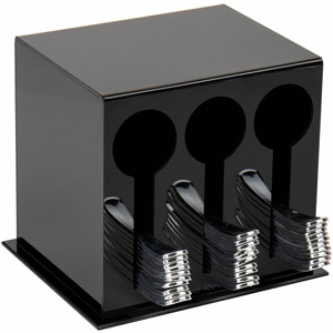 Mind Reader Cutlery Dispenser & Organizer - 24 - 3 Compartment(s) - 6