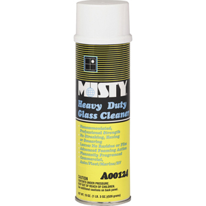 MISTY Heavy Duty Glass Cleaner - For Window, Windshield, Glass, Counter, Plastic - Foam Spray - 19 fl oz (0.6 quart) - Lemon Scent - Non Ammoniated, Pleasant Scent, Non-smearing, Non-streaking, Non-hazardous, Residue-free, Environmentally Friendly, Heavy 