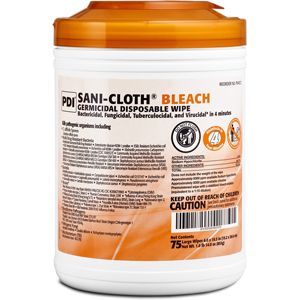 PDI Sani-Cloth Bleach Germicidal Wipes - 10.50
