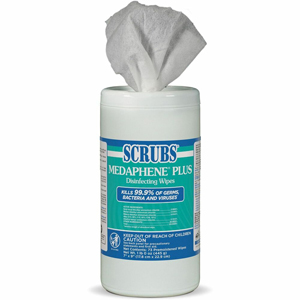 SCRUBS Medaphene Plus Disinfecting Wipes - Citrus Scent - 9