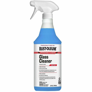 Rust-Oleum Professional Ammonia-Free Glass Cleaner - For Multi Surface - Ready-To-Use - Spray - 32 fl oz (1 quart) - Recommended For: Fingerprint Remover, Dirt Remover, Grease Remover, Smudge Remover, Soil Remover - Streak-free, Ammonia-free - Blue - 1 Ea