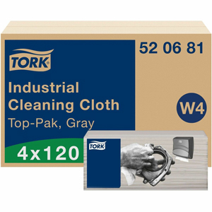TORK Industrial Cleaning Cloth Gray W4 - 1 Ply - 13.98