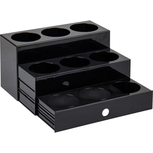 Mind Reader 9-Compartment Nested Syrup Bottle Holder - 9 Compartment(s) - 3 Tier(s) - 7