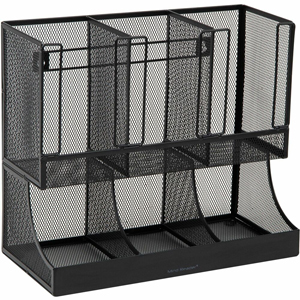 Mind Reader 6-Compartment Coffee Condiment Organizer - 6 Compartment(s) - 2 Tier(s) - 11.05