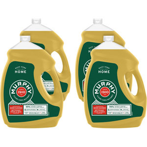 Murphy Oil Soap Cleaner - Concentrate - 145 fl oz (4.5 quart) - Natural Scent - Ammonia-free, Bleach-free, Phosphate-free - Brown - 4 / Carton