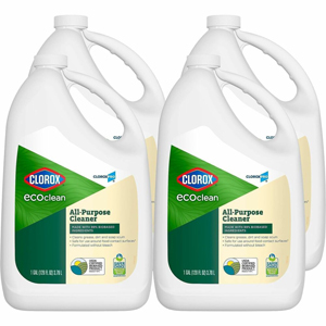 CloroxPro EcoClean All-Purpose Cleaner Refill - Ready-To-Use - 128 fl oz (4 quart) - Paraben-free, Dye-free, Phthalate-free, Solvent-free, Odor-free, Fume-free, Residue-free - Green, White - 4 / Carton