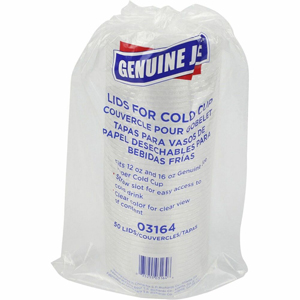 Genuine Joe Cold Cup Lids - Clear - 50/Pack - 20 / Carton