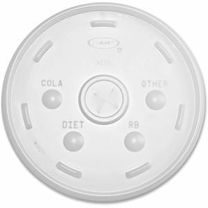 Dart Translucent Slotted Lids - 4.8
