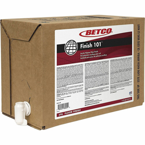 Betco Finish 101 Acrylic Polymer Floor Finish - Concentrate - 640 fl oz (20 quart) - 8.1 to 8.9 pH - Mild Scent - White, Crystal Clear Bag - 1 Each