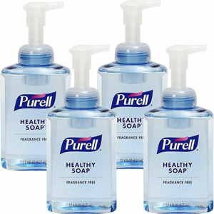 PURELL HEALTHY SOAP Gentle & Free Foam - 1.09 lb - Pump Dispenser - Dirt Remover, Kill Germs - Hand, Skin - Moisturizing - Clear - Phthalate-free, Paraben-free, Non-irritating, Non-foaming, Fragrance-free, Antibacterial-free, Dye-free, Triclosan-free, Sce