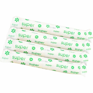 Tampon Tribe Organic Tampons - Super - Cardboard Applicator - Hypoallergenic, Chlorine-free, Absorbent, Anti-leak - 500 / Carton