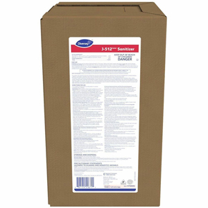 Diversey J-512TM/MC Sanitizer - 320 fl oz (10 quart) - 7.9 pH - Quaternary Scent - Kosher, Rinse-free - Red - 1 Carton