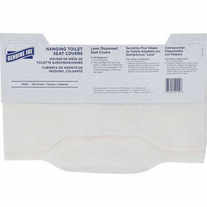 Genuine Joe Quarter-Fold Toilet Seat Covers - Quarter-fold - For Toilet - White - Virgin Paper - 125/Pack - 24 / Carton