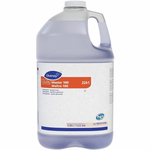 Diversey Clax Master 100 22A1 - For Fabric, Industry, Home - Concentrate - Liquid - 125.1 fl oz (3.9 quart) - 7 pH - Kosher, Odorless, Heavy Duty, Phosphate-free - Clear Blue - 1 Each