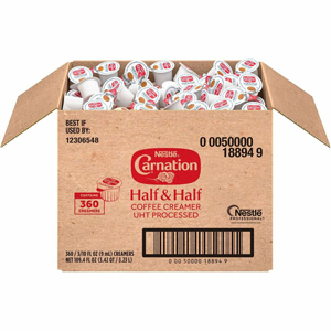 Carnation Half and Half Liquid Coffee Creamer Singles - Half and Half Flavor - 360 / Carton