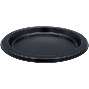 Genuine Joe Disposable Plastic Plate - Picnic, Party, Breakroom - Disposable - Black - Plastic Body - Round - 125/Pack - 8 / Carton