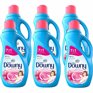 Downy Ultra Fabric Conditioner - For Fabric, Clothes - Liquid - 44 fl oz (1.4 quart) - April Fresh, Floral Scent - Pleasant Scent, Long Lasting - Light Blue - 6 / Carton