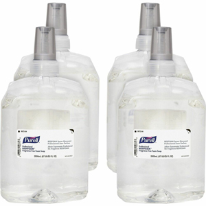 PURELL CXR Refill REDIFOAM FF Foam Soap - 2.11 quart - Hand - Antibacterial - Clear - Non-clog, Quick Rinse, Refillable, Preservative-free, Paraben-free, Phthalate-free, Fragrance-free, Dye-free, Bio-based - 4 / Carton