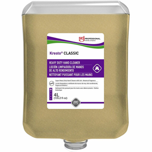 Kresto Super Heavy-Duty Hand Cleaner - 1.06 gal - Oil Remover, Grease Remover, Carbon Remover, Lubricant Remover, Lacquer Remover, Resin Remover, Soil Remover, Residue Remover, Odor Remover - Hand, Skin, Industrial - Brown - Heavy Duty, Silicone-free - 1 
