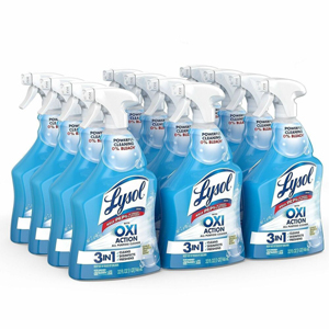 Lysol Hydrogen Peroxide Cleaner - For Multipurpose - 32 fl oz (1 quart) - Citrus Sparkle Zest Scent - Residue-free, Long Lasting, Bleach-free, Disinfectant - Multi Spray Bottle - 9 / Carton
